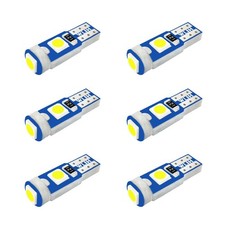 WLJH White T5 74 LED Bulbs Mini Wedge for Gauge Cluster Light, Canbus | 3030 ... picture