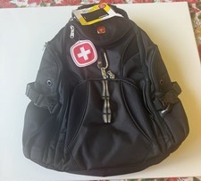 NWT SwissGear SA1900 ScanSmart Laptop Backpack Black TSA Friendly Travel Bag picture