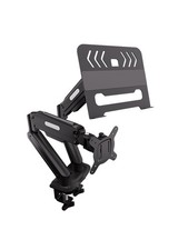 Monitor and Laptop Mount, Monitor Arm with Vented Tray for 13 to 32 LCD Comput picture
