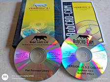 BOBCAD CAD/CAM SOFTWARE VERSION 21 W/ GETING STARTED MANUAL 2 DISC PC CD ROM SET picture