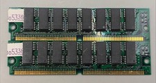 8MB Total Ram ( 2x ) 4MB FPM PARITY SIMM 72-PIN 2X36 TI Texas Instruments Gold picture