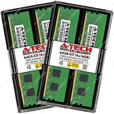 A-Tech 64GB 4x 16GB 1Rx8 PC5-51200R DDR5 6400 MHz EC8 RDIMM Server Memory RAM picture