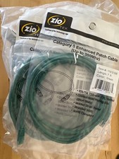 Lot of 9 Zio Tek Cat5e Network Patch Cable 1195168 Green 7ft New CAT 5 Enhanced picture