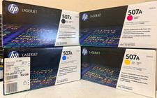HP 507X/507A Toner Set K/C/Y/M CE400X CE401A CE402A CE403A NEW SEALED picture