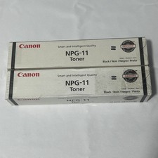 2x Genuine Canon NPG-11, NP6012/6412/7130 Black Toner Cartridge 1382A003 [AA] picture