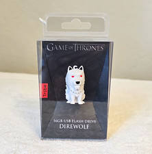 Tribe Game of Thrones Direwolf 16GB USB 2.0 Flash Drive White Mac PC picture
