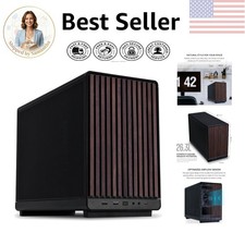 Black Mini-Tower Case for Micro ATX: Enhanced Cooling & Modular Features picture