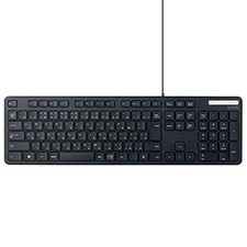 ELECOM (ELECOM) Wired keyboard TK-FCM108KBK Thin Membrane type antibacterial picture
