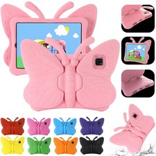Kids Butterfly Stand EVA Case For iPad (A16) /10th 9th 8th 7th 6th 5th Gen Gifts picture