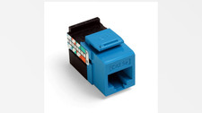 BLUE - LEVITON GIGAMAX CAT 5E QUICKPORT JACK, 5G108-RL5 picture