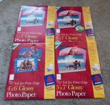 Avery Personal Creations 5x7 & 4x6, Glossy Photo Ink Jet Paper 4 Lot New picture