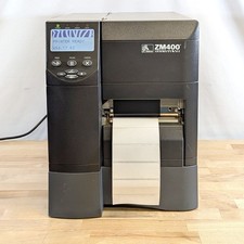 Zebra ZM400-2001-0100T Thermal Label Printer 203 DPI w/ Ribbon & Labels picture