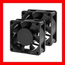 Versatile 60mm 12V DC Cooling Fans - 5600RPM, Low Noise, 2-Pack for Various Uses picture