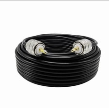 Rydocyee CB Coax Cable 50 Feet Solid Copper UHF Male PL-259 to UHF Male PL-259 L picture