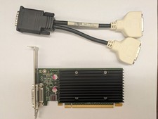 NVIDIA NVS 300 512MB PCIe x16 Video Card w/ DMS-59 to Dual DVI Cable Dell 04M1WV picture