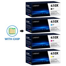 4-Pack For HP 410X Toner Cartridge Set | High-Yield | Black Cyan Magenta Yellow picture