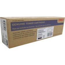 Genuine OEM Okidata Oki 43865720 C6100 C6150 C5550 MC560 Black Toner 8k NIB picture