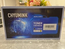 Toner Cartridge  Chip W2110A 206A Compatible Replacement 2 Pack Black, CHYUMINK picture