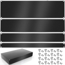 4 Pack 1U/2U/3U/4U Blank Panel 1U Blanking Panel Metal Disassembled Blank Pan... picture