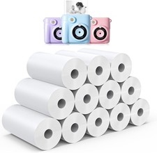 12 Rolls Instant Print Camera for Kids Refill Print Paper -  Thermal Print Paper picture