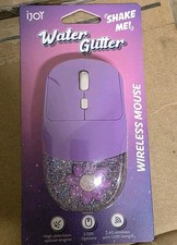Purple -Water Glitter Sparkles Kawaii Glitter  Wireless Laptop Computer Mouse picture
