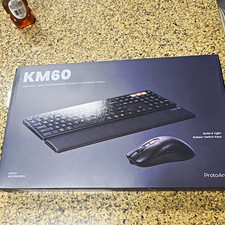 ProtoArc KM60 Ergonomic Bluetooth Keyboard & Mouse Combo Quiet Keys Black picture