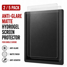 Kindle Scribe Hydrogel Screen Protector 2/5 Pack Anti-Glare Matte Anti-Scratch picture