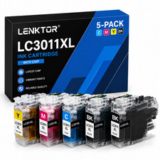 LC3011XL 5PK Ink Cartridge Set for MFC-J491DW J497DW J690DW J895DW Work Smart picture