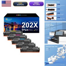 GPC Image HP 202X 202A Toner 5-Pack picture