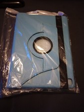 NEW Zeox iPad Air 2 6 Cases Sky Blue 360 Degree Swivel Protective Apple Tablet picture
