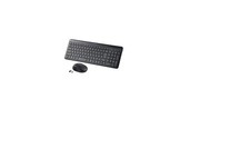 ELECOM Wireless Keyboard and Mouse Combo Set Silent 2.4GHz Black TK-QT30DMC picture