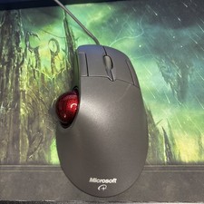 Microsoft Trackball Optical 1.0 X08-70386 Wired USB Ergonomic Mouse (Tested) picture