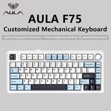 AULA F75 Wireless Mechanical Gaming Keyboard 75% RGB Hot Swap Gasket Mount picture