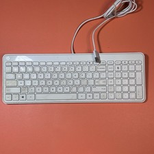 HP KBAH21 White Wired USB Keyboard - Tested picture