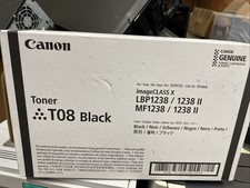 Canon T08 Black Toner Cartridge OEM GENUINE T-08 LBP1238 MF1238 NEW picture