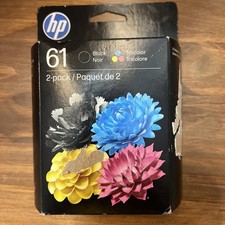 Genuine HP 61 Black & Color Ink Cartridges 2-Pack Combo CR259FN picture