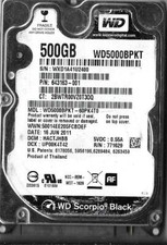 Western Digital WD5000BPKT-60PK4T0 500GB Sata Hard Drive DCM: HACTJHBB picture