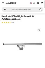 Alogic: Illuminate USB-C Light Bar with 4K Autofocus Webcam picture