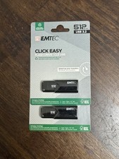 Emtec B110 Click Easy 3.2 512GB USB Type-A 3.2 Gen 2 (3.1 Gen 2) Black picture