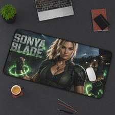 Sonya Blade Desk Mat, Large Gaming Mouse Pad, PC Setup, Desk Decor picture