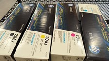 ✅ Genuine HP 206X High Yield Toner Set W2060X W2061X W2062X W2063X CMYK USA STCK picture