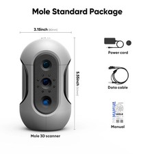 3DMakerpro Portable Mole-Standard 3D-Scanner For 3D-Printing 0.1mm Resolution S picture