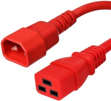 15FT IEC C14 - C19 Red Power Cord 14AWG 15A/1875W 100-250V 4.6M picture