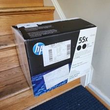 Genuine HP 55X Black Toner Dual Pack CE255XD OEM New High Yield 2-Pack picture