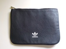 Adidas Originals Adicolor Laptop Tablet Bag Briefcase Faux Leather Black picture