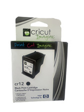 Cricut Imagine CR12 Black Ink HP Print Inkjet Cartridge NEW Sealed Date 2012 picture