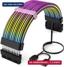 24 Pin RGB Cable,RGB PSU Cables Extensions - 5V 3Pin Addressable ARGB Motherboar picture