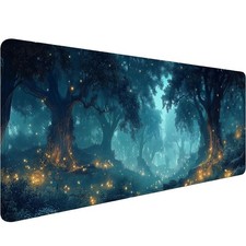 Fairy Forest Gaming Mouse Pad Magic Fantasy Nature Mystic Landscape Large Gam... picture