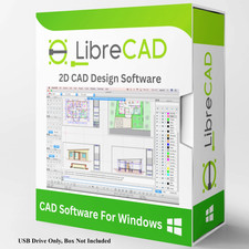 2026 Libre CAD 2D Design Software for Windows with Installation Guide & Manual picture
