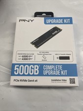 New PNY 2280mm Upgrade Kit 500GB M.2 NVMe Gen 4.0 x 4 SSD M280CS2340-500KIT-RB picture